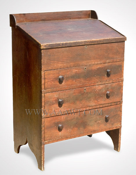Desk, Stand Up, Original Paint, Hinged Top, Fitted Interior
Vermont
19th Century, entire view